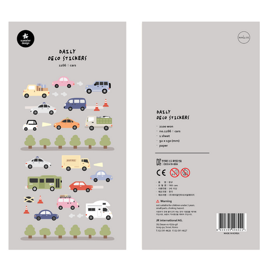 Suatelier Daily Deco Stickers — Cars — sticker detail