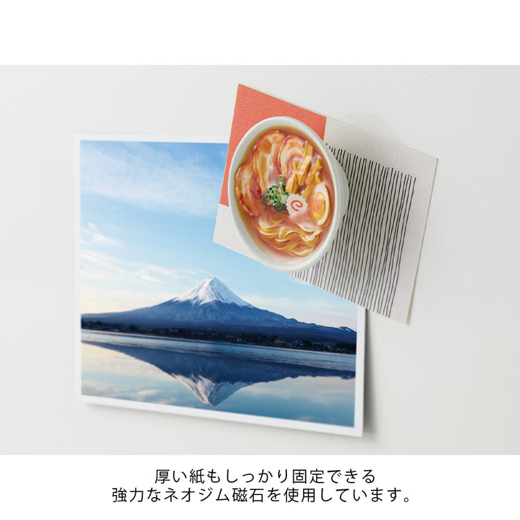 Midori Miniature Magnet <1pc> — Ramen — flat lay