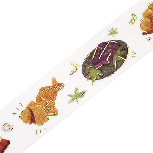 BGM Foil Stamping Masking Tape — IPPAI・Japanese Sweets Galore — pattern detail