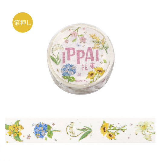 BGM Foil Stamping Masking Tape — IPPAI・Bouquets Galore — roll front