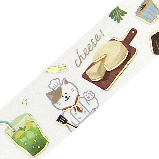 BGM Foil Stamping Masking Tape: World Cafe Travel — France — pattern detail