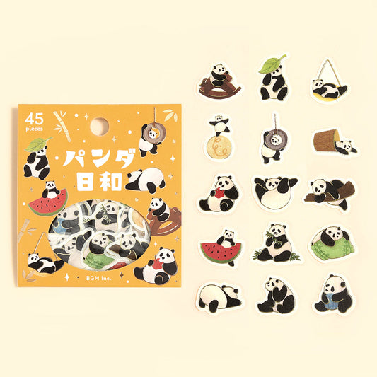 BGM Foil Stamping Flake Seal: Panda Days — Daily Life — sticker detail
