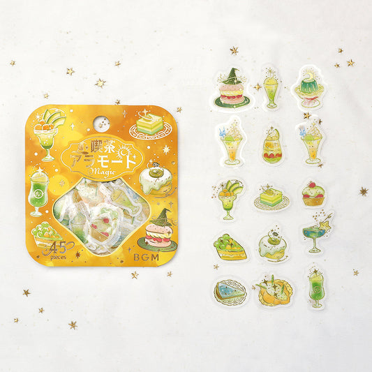 BGM Foil Stamping Flake Seal — Café à la Mode Magic Light — sticker detail