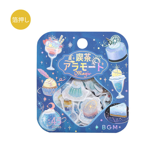BGM Foil Stamping Flake Seal — Café à la Mode Magic Ice — sheet front
