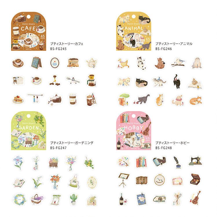 BGM Foil Stamping Flake Seal — Petit Story Cafe — flat lay