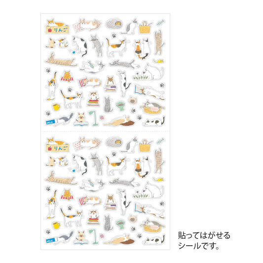 Midori Sticker <S, 1 Sheet> — Cat — sticker detail