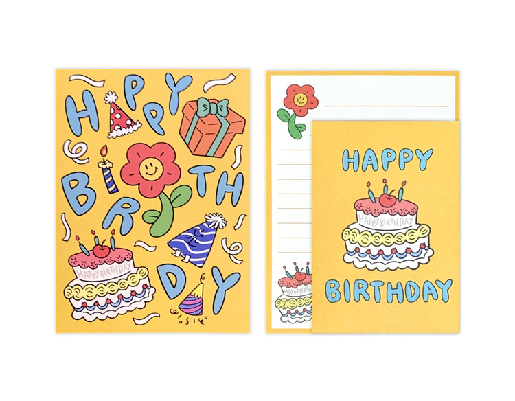 D'Won Mini Letter — Happy Birthday — closed card