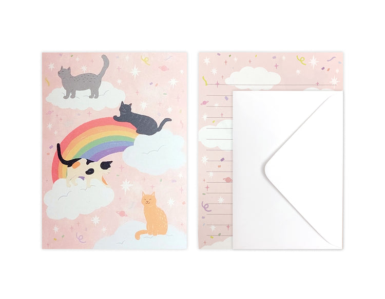 D'Won Mini Letter — Cloud Cat — closed card
