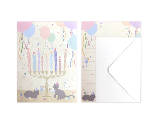 D'Won Mini Letter — Party Cat — closed card