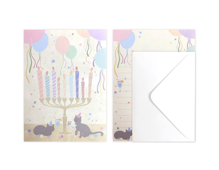 D'Won Mini Letter — Party Cat — closed card