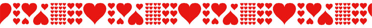 mt 1P Kamoi Washi Tape — Heart Red — with packaging