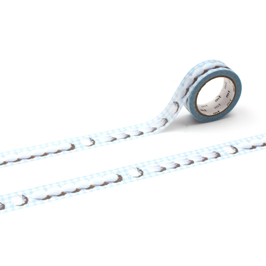 mt EX Washi Tape — Whipped Cream Line — roll front