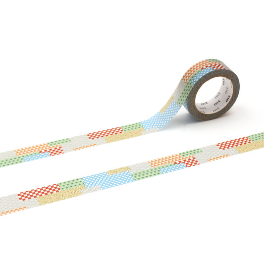 mt EX Washi Tape — Traditional Japanese Patterns Mix — roll front