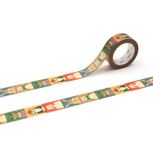 mt EX Washi Tape — Winter Attire — roll front