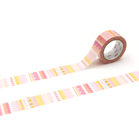 mt EX Washi Tape — Cake Graphic — roll front