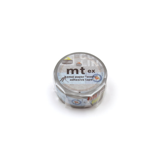 mt EX Washi Tape — Winter Sports Curling — pattern detail