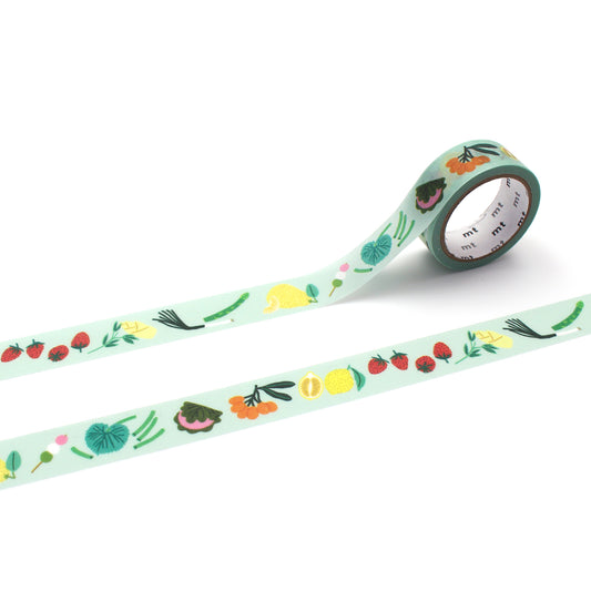 mt x Léa Maupetit Washi Tape — Blooming Spring — roll front