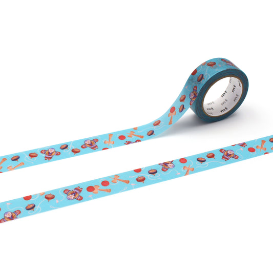 mt Maruichikyu Washi Tape — Pastime in the Past — roll front
