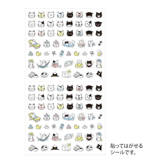 Midori Sticker <1 Sheet> — Pictograph Cat — sticker detail