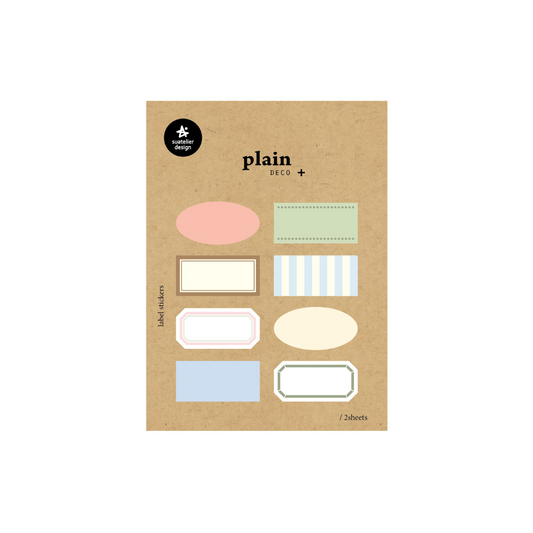 Suatelier Plain Deco Sticker — Plain.75 — sheet front