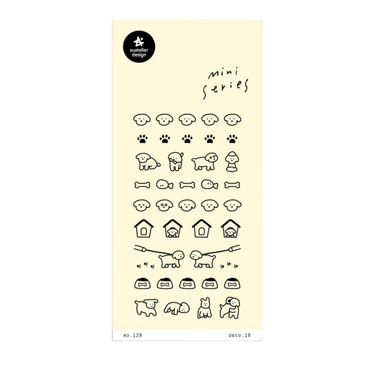 Suatelier Mini Series Sticker — Deco.18 (Dogs.02) — sheet front