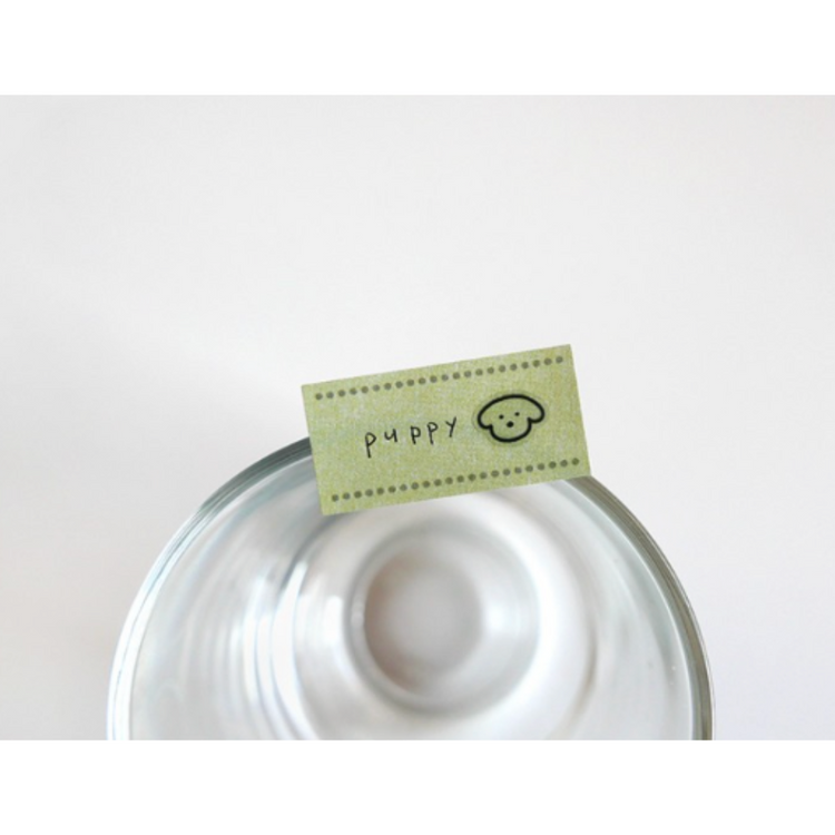 Suatelier Mini Series Sticker — Deco.18 (Dogs.02) — with packaging