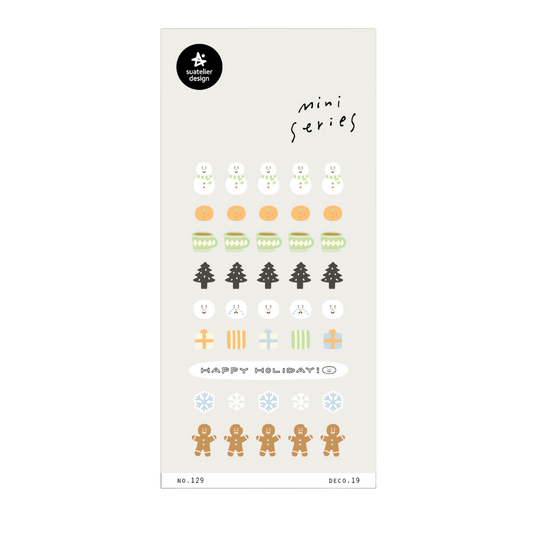 Suatelier Mini Series Sticker — Deco.19 (Christmas) — sheet front