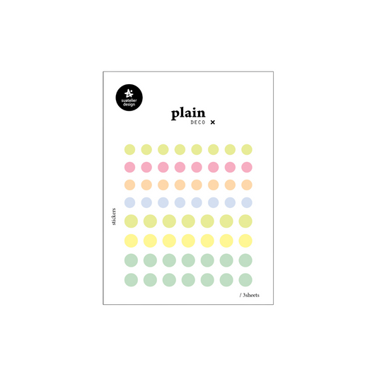 Suatelier Plain Deco Sticker — Plain.77 — sheet front