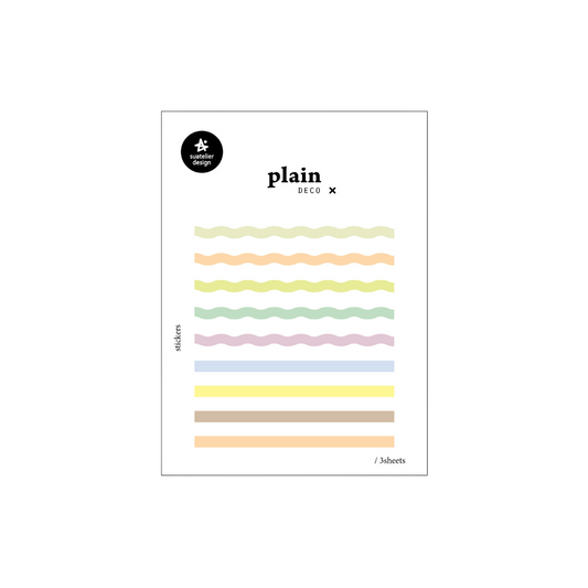 Suatelier Plain Deco Sticker — Plain.78 — sheet front