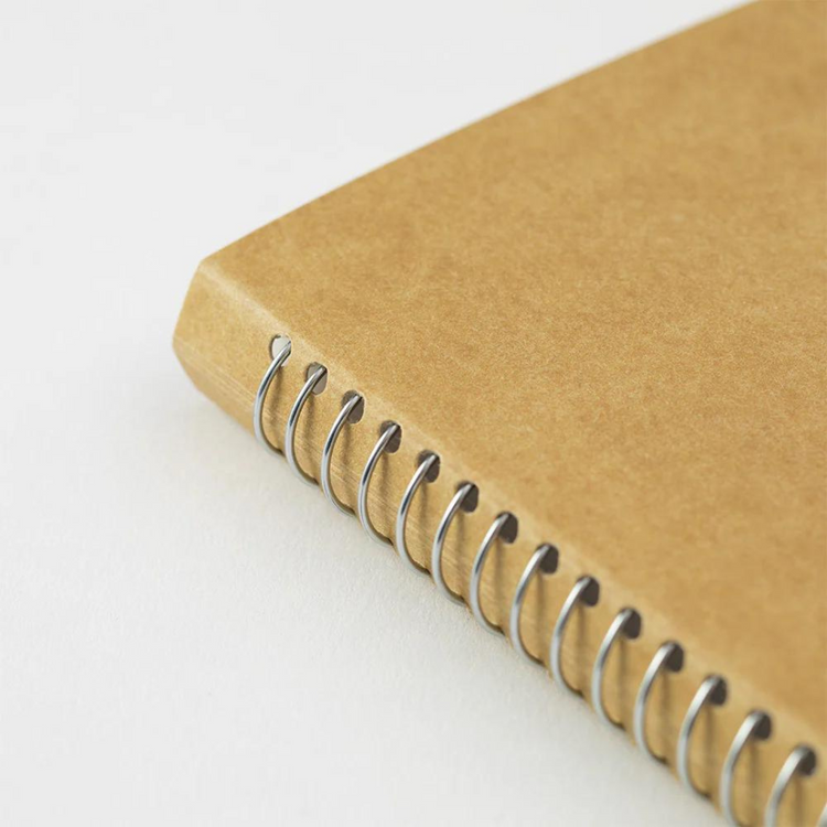 Traveler's Spiral Ring Notebook (A5 Slim) — Blank MD Paper White — in use