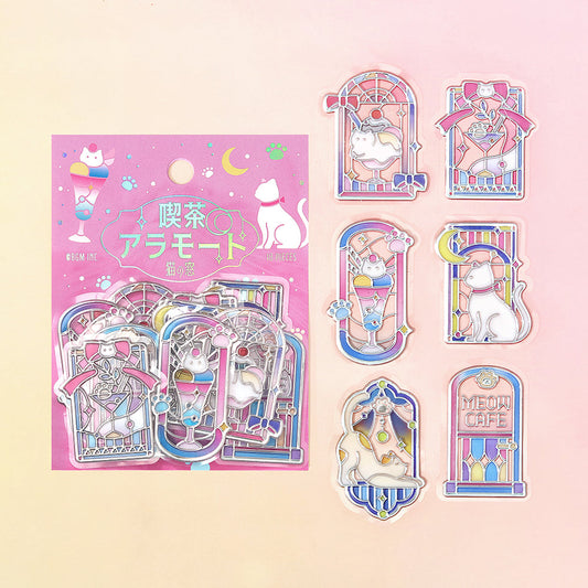 BGM Clear Seal: Café À La Mode: Traveling Window - Cat