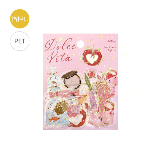 BGM Foil Stamping Flake Seal: Dolce Vita — A Good Day for Gifts — sheet front