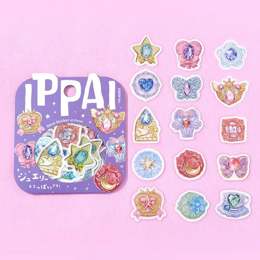 BGM Foil Stamping Flake Seal: Ippai — Full of Jewelry — sticker detail