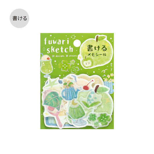 BGM Foil Stamping Memo Seal: Fuwari Sketch - Green