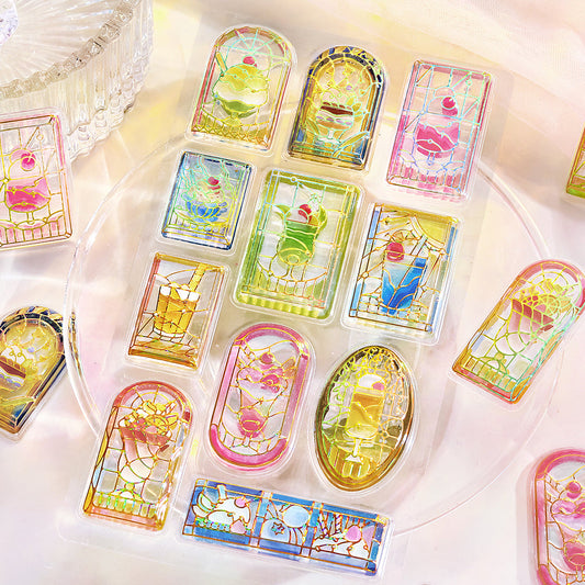 BGM Kyururun Seal — Café à la Mode Stained Glass vol.2 — sticker detail