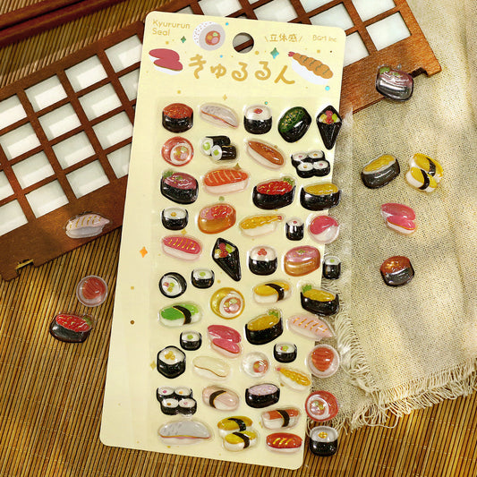 BGM Kyururun Seal — Sushi — sticker detail