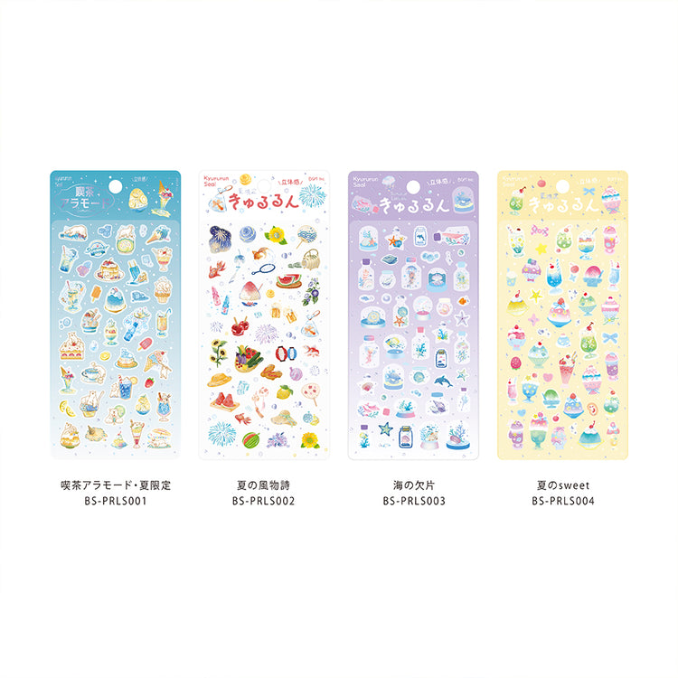 BGM Kyururun Seat Seal: Café à la Mode — Summer Limited Edition — sheet front