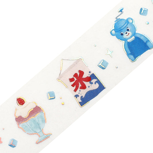 BGM Summer Limited Edition Clear Tape — Summer-Colored Ice — pattern detail