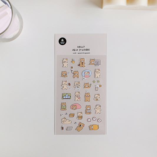 Suatelier Daily Deco Sticker — goyomi & goyami — sheet front