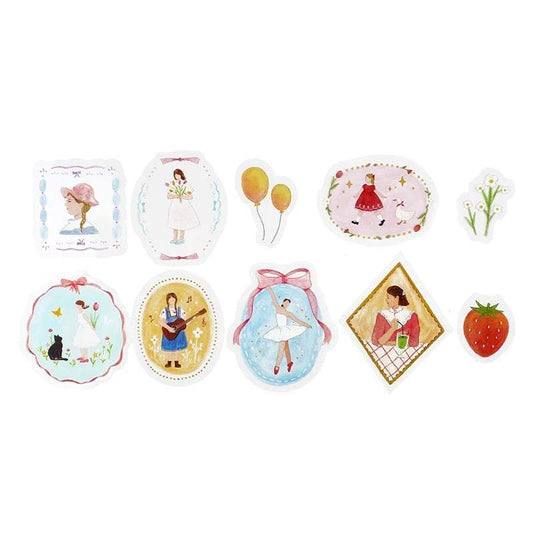 BGM Clear Seal: Maiden Brooch — Girl — sheet front