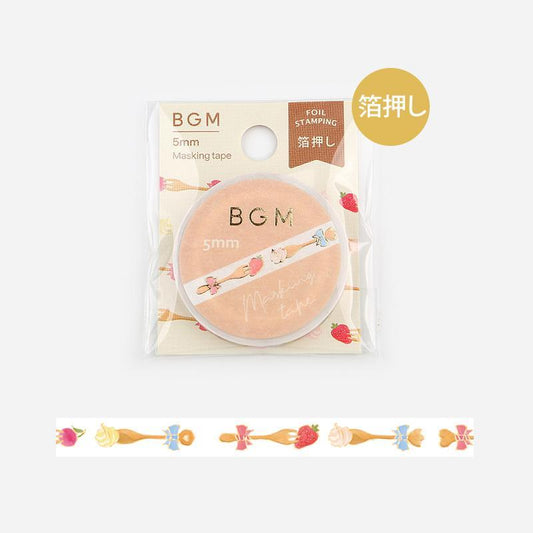 BGM Masking Tape — Fork and Knife — roll front