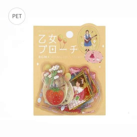 BGM Clear Seal: Maiden Brooch — Girl — sticker detail