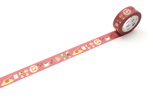 mt EX Washi Tape — Retro Cafe — pattern detail
