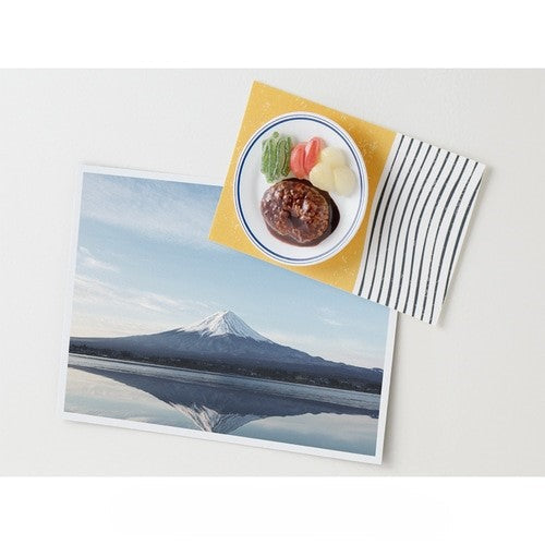 Midori Miniature Magnet — Hamburg Steak — flat lay