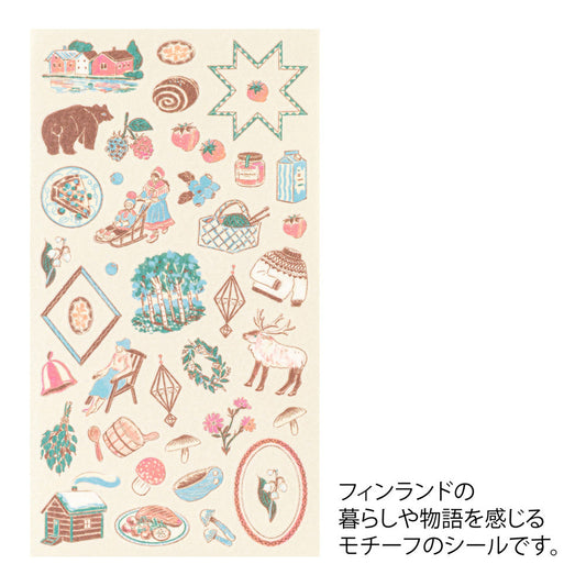 Midori Sticker — Finnish Motifs — sticker detail