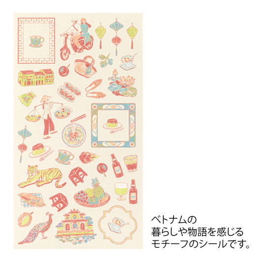 Midori Sticker — Vietnamese Motifs — sticker detail