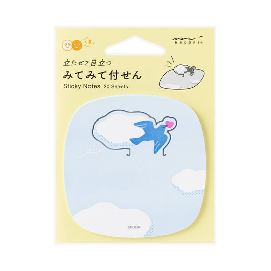 Midori Sticky Notes Pop-up — Bird — front view