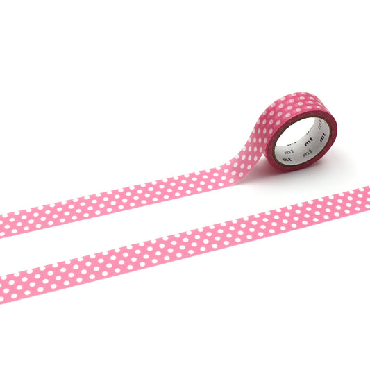 mt 1P Dot Washi Tape — Aurora Pink — pattern detail