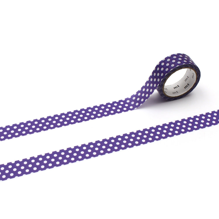 mt 1P Dot Washi Tape — Deep Purple — pattern detail