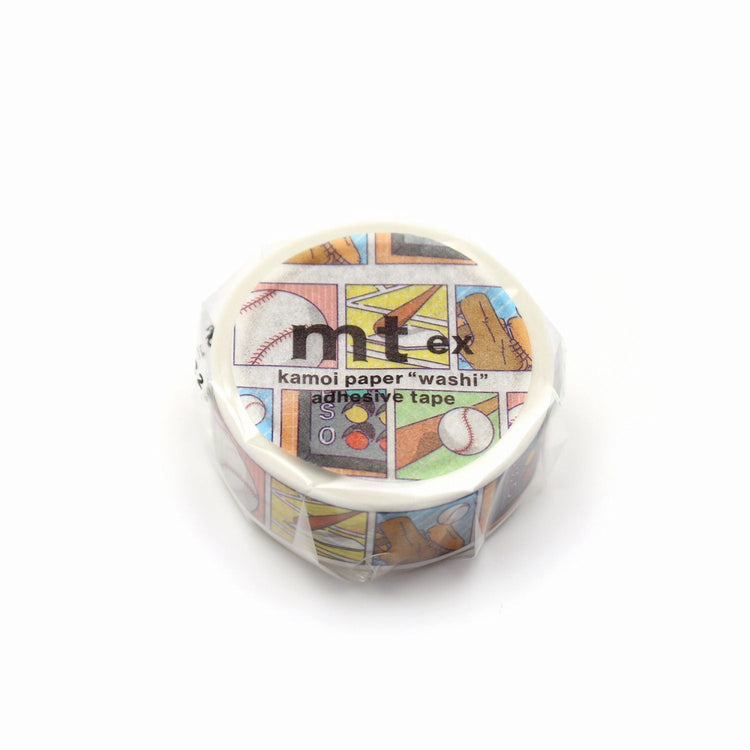 mt EX Washi Tape — Baseball — pattern detail